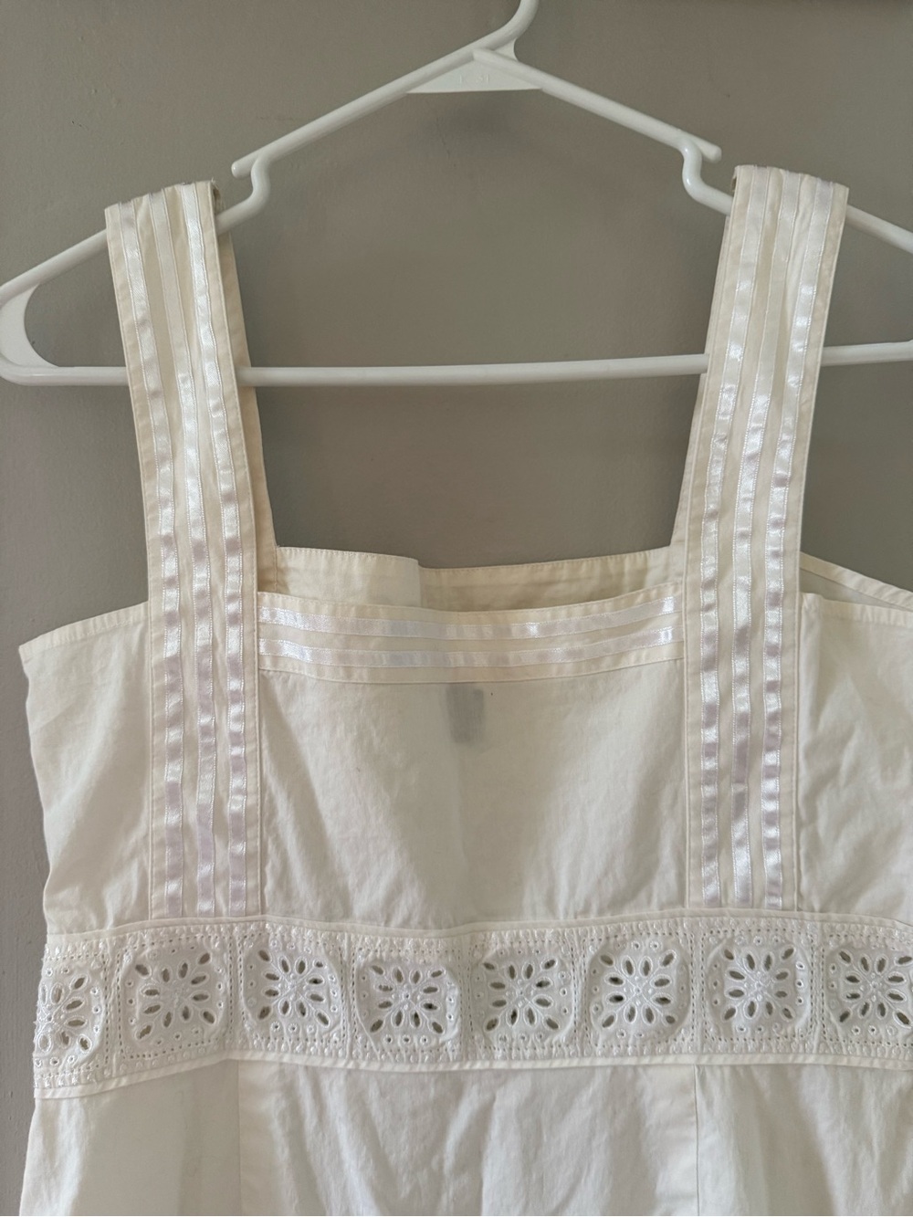 Vintage White Cotton Dress - Picture 4 of 7